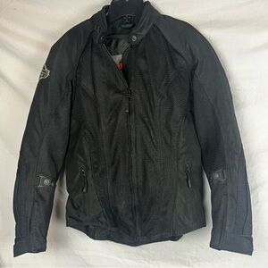 Viking Cycle warlock black mesh motorcycle jacket women size small